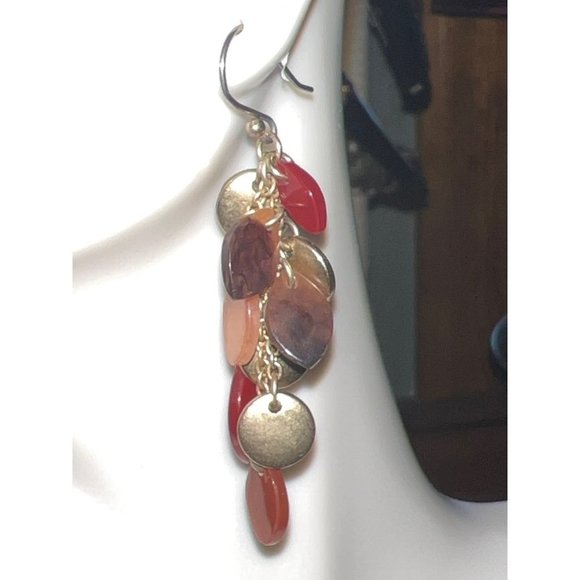 Vintage Cha-Cha Red Earrings - Picture 2 of 5